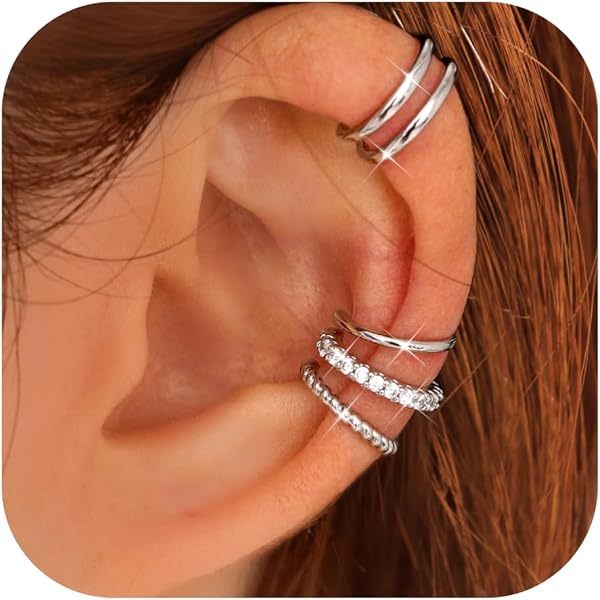 Set 4 Pistole Monouso Per Forare Orecchie | Con Orecchini Strass Oro E Argento, Sterili E Facili Da Usare