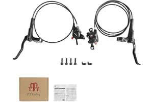 ZTZ MT200 MTB Hydraulic Disc Brakes Set Left Front 800mm Right Rear 1550mm Mountain Bike Hydraulic Brake Mountain Bike Bicycle Disc Brake 2 Piston (MT200 Left Front Right Rear)