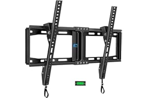 HOME VISION Heavy Duty Tilt TV Wall Mount Bracket for 32-85 Inch Flat/Curved TVs, 75KG/165LBS Capacity, Max VESA 600x400mm, Low Profile, Universal, Fits Most 40 43 50 55 65 70 75+ Inch Monitor, HV9601