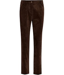 corduroy straight leg trousers
