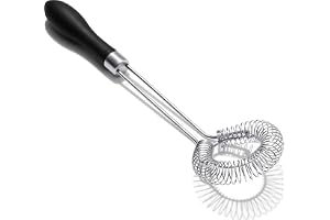 OXO Good Grips såsvisp | Vinklad rund spiral för effektiv blandning, långt konturformat handtag, rostfritt stål, tål diskmask