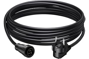 BLZLDD 5m Elektrokabel AC mit Betteri BC01 auf Schuko Steckdose, 3 x 1,5 mm² Solar-Photovoltaik-Mikro-Wechselrichter AC-Netzkabel, Anschlusskabel Balkonkraftwerk Verlängerungskabel