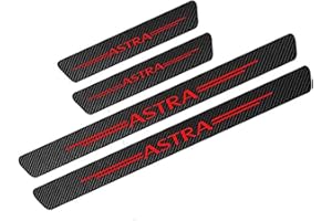 WYXAXNM Car Door Sill Scuff Plate Cover for Opel OPC Astra J H G K, Carbon Fiber Kick Plates Welcome Pedal Protector Decorative Sticker Auto Threshold Non-Slip Entry Guard Trim, 4Pcs