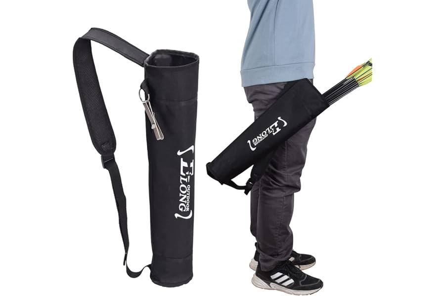 Archery Quiver Arrows Back Quivers Adjustable Waist Side Clip Holder Bag Carry Bags,for Youth Adults Target Practicing Outdoor