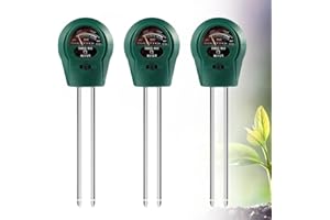 LUTHANDO Miernik wilgotności gleby do roślin, 3 w 1, miernik wilgotności roślin, miernik wilgotności gleby z PH/wilgotności/światłem, miernik gleby do prac ogrodowych, rolniczych i zewnętrznych roślin