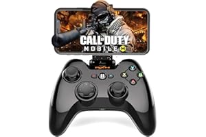 Megadream Wireless Gamepad Controller, iOS MFi Gaming Joystick with Clamp Holder for iPhone XS, XR X, 8 Plus, 8, 7 Plus, 7 6S 6 5S 5, iPad, iPad Pro Air Mini, Apple TV - Direct Play