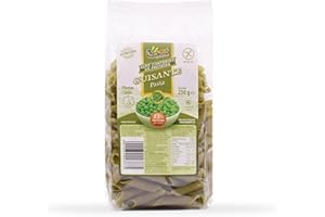 Plumas de Guisante - Pasta Sin Gluten - 250 g - Elaborada con Maíz y Guisante - Gran Fuente de Fibra - Opción Saludable y Deliciosa - Aporte de Energía - 100% Vegana - Penne Sin Gluten - Sam Mills
