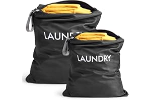 AOOTE Bolsa Húmeda Seca,2 PCS Bolsa Ropa Sucia Wetbag Impermeable Reutilizable con Cremallera Bolsa de Almacenamiento,Impermeable Nylon Bolsa Ropa Sucia para Gimnasio,Natación,Hogar,Viaje,Negro