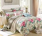 Ahmedabad Cotton Comfort 160 TC Cotton Double Bedsheet with 2 Pillow Covers - Floral, Multicolour