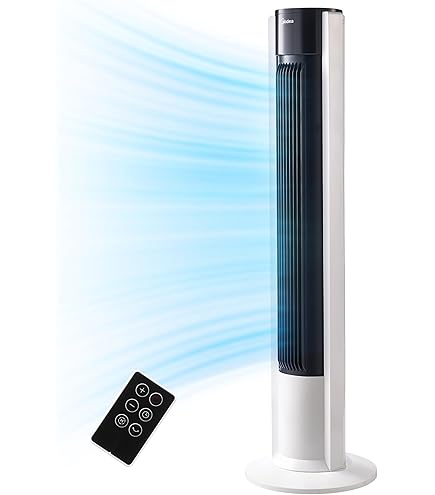 Idea FZ10-17JR - Ventilador De Torre Silencioso Con Ando A Distancia