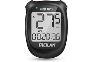 MEILAN M3 Mini GPS Bike Computer Wireless Cycle Computer Bicycle Speedometer and Odometer Black …