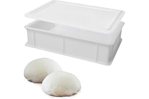 GENUS DEI dei Dei | Cassetta per Lievitazione Pizza E Pane | | Contenitore Cibo per Impasto | Cassetta Portaimpasto | Scatola Plastica + Coperchio 30x40x10