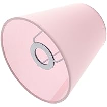 Luxshiny Lampenschirm Rosa - E27 Leinen Schirm Für Stehlampe Tischlampe Wohnzimmer