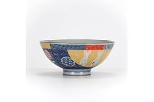SUSHISUSHI Bowl, Blue with Hare 142x63mm
