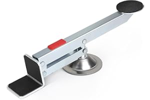 DBREAKS Sollevatore per Porte in Acciaio Massima 100 kg, Sollevatore Mobili con Rotazione di 360 Gradi, Alza Mobili Argento