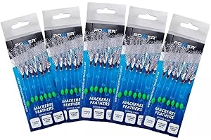 JOARDER Mackerel feathers sea fishing rigs lures 7 Hooks