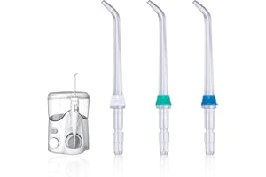 TIETOY 3 Pcs Flosser Replacement Heads, Flosser Refill Replacement Tips Dental Oral Irrigator Nozzle Classic Jet Tips Ultrasonic Tooth Cleaner for Waterpik Water Flosser and Other Oral Irrigators