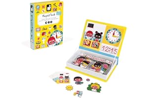 Janod Ucz Się Zegarka Elektroniczna Książka, Wielokolorowy, od 3 lat