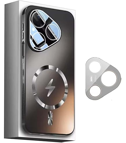 GQ for Huawei Pura 80 Pro/Huawei Pura 80 Pro Puls 5G Magnetic Phone Case, [Compatible with Mag-safe] Translucent Matte Black Shockproof TPU bezel PC back case phone Cover