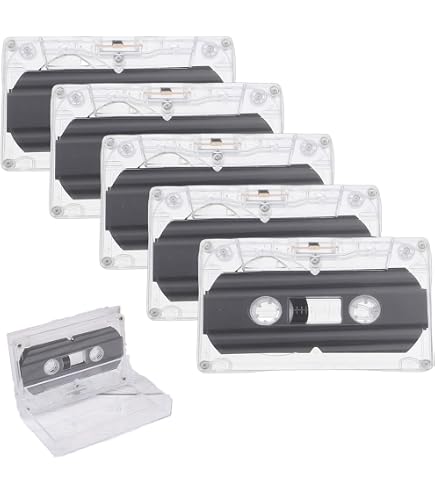 25 Audio-Kassettenhüllen Transparent – Aufbewahrung Für Kassetten, 10,9 X 7,1 Cm, Kunststoff
