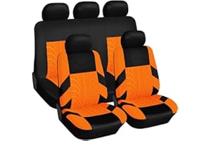 SNXLW 5 Places Universel Voiture Ensembles Housses Siège pour Renault Clio/Clio R.S. V IV III II I B7/BF/BH/KH/BR/CR/SB/SR 1990-2025 Housses Siege Avant Arrière Auto Accessori,Yellow