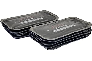 ZERINT TP-R07 Parche de Reparación Radial, Parche de Reparación de Pinchazos de Neumáticos para Automóviles, Camiones, Autobuses, 5" x 3", 2 Capas, 9 Piezas