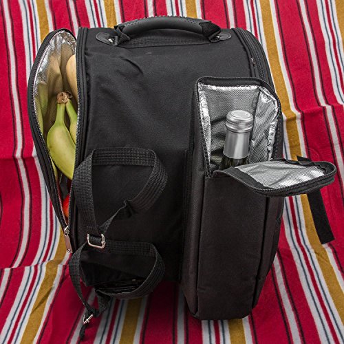 Picknick Rucksack „Diabolo“ inklusive Vollausstattung Kühltasche für 2 Personen - 9