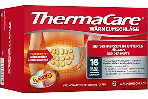 ‎THERMACARE ThermaCare Wärmepflaster für den unteren Rücken, 6 Stück, bei Schmerzen im unteren Rücken und der Hüfte, Originalware von Angelini Pharma Deutschland