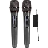 Coverzone 2 Adet Kablosuz Karaoke Mikrofonu 6.35mm Amfi hoparl&ouml;r İ&ccedil;in ve Sahne Performansı Aktiviteler İ&ccedil;in Tak ve &Ccedil;alıştır K