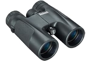 Bushnell - Powerview - Binoculars 10 x 42 - Black - Prism Roof - Robust Design - Clear View - Compact, with Various Uses - 141042