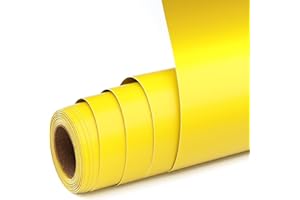 UIOK Vinyle Adhésif 30,5 cm x 457,7 cm Permanent Vinyle, Mat Jaune Citron Vinyle Compatible avec Cricut, Rouleaux de Film en Vinilo Adhesivo Permanente Jaune Citron pour Cadeaux de Bricolage