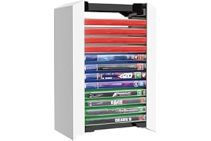 iFCOW Torre di archiviazione per giochi per PS5, scatola di archiviazione per dischi di gioco rack 12 giochi supporto per dischi di gioco per PS5