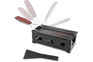 Venga amigos Bandeja de cocina para asar con ruedas de raspador de queso portátil en casa herramienta de parrilla