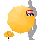 Chakipee Windproof Folding Umbrella Men - Automatic Portable Compact Travel Umbrella, Windproof Inverted Umbrella, 210T Fabri