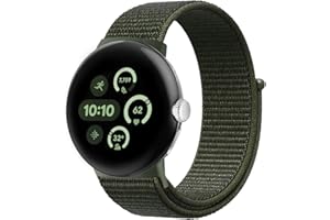 SimpleThings Correa de nailon para Google Pixel Watch 2/Pixel Watch/Pixel Watch 3 41 mm, ajustable, transpirable, suave, ligera, deportiva, para Google Watch para hombres y mujeres