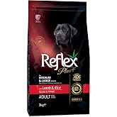 Reflex Plus Orta B&uuml;y&uuml;k Irk Kuzu Yetişkin K&ouml;pek Maması 3 kg