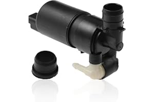 Xiciki Pompe de Lave-glace, Pompe de Lave-glace de Voiture Compatible avec Citroën Renault Clio 3 4 Scénic, Twingo 2, Trafic, Kangoo, Dacia Sandero, Duster, 207 307 643470 643492 91160063 93160293