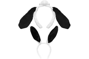 SGSCFG 2 szt. pluszowych ruchomych więzadeł, śmieszne opaski na głowę, szyte uszy, kostiumy imprezowe, opaski na głowę z uszami królika, owce uszy - więzadła beczkowe, Voo (owca, króliki).