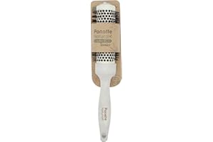 PONETTE NATURAL - Cepillo Térmico Redondo ECO de Aluminio con Revestimiento Cerámico de 34mm de Diámetro Color Beige, Fabricado con Fibra Natural de Trigo, 100% Reciclable, Marca Española