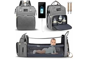 Frabe Family Zaino Fasciatoio, Borsa Mamma Multifunzione, Grande Capienza in Oxford