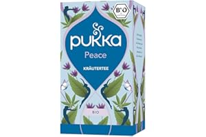 ‎PUKKA Pukka Bio-Kräutertee Peace, Tee-Aufgussbeutel: Chillende Wohlfühlpause mit Hanf, Grüne Minze & Ashwagandha 1x 30g