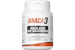 Anaca 3 - Brûleur De Graisse - Complément Alimentaire - Métabolisme Des Graisses(3) - Plantes, Curcumine & Zinc - Programme Minceur 30 Jours - Fabriqué En France - 60 Gélules