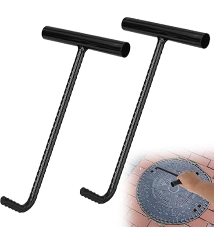 Manhole Hook Tool Lid Hook Lifter Sewer 30'' Versatile Lifting - View #3