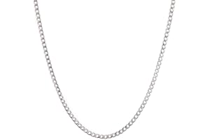 RWQIAN Collana Cubana per Uomo 4.5mm/6mm/9mm Argento Acciaio Inossidabile Catena a maglia Ragazzi Catena a maglia Gioielli Cubani Catena Hip-Hop Lunghezza 46-61CM