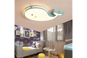 ‎AOEH AOEH LED Kinder Deckenlampe Delphinform Deckenlampe Dimmbar Mit Fernbedienung Junge Mädchen Baby Kinder Kinderzimmer Lampen Decke Kinderzimmer Schlafzimmer Lampe Raumleuchten Kronleuchter,Grün,50cm