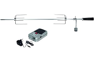 Enders® GRILLSPIESS 7911 für BROOKLYN NEXT 2 + 3, Set aus Edelstahl, mit Motor + Hänchen-Krallen, Drehspieß, Rotisserie, Grill-Zubehör, Gasgrill BBQ, silber