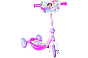 muuwmi Kiddyscooter – Patinete Infantil 140/120 mm, 3 Ruedas, diseño de Hada mágica, Color Rosa
