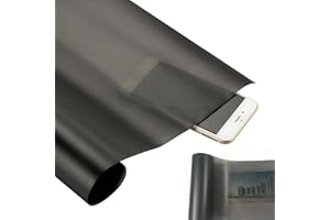 ‎RILOER Riloer Selbstklebende Folie, Lackschutzfolie Tönungsfolie, Auto Vinylfolie Chamäleon, Rauchfolie Aufkleber Klarer Schutzfilm, Universal Für Scheinwerfer Rücklicht Nebel Licht, 30X200cm Matt Schwarz