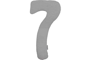 Theraline | my7 – Cuscino per chi dorme sul fianco | con rivestimento esterno Melange grigio medio collezione bambù