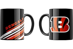 Great Branding Cincinnati Bengals NFL Classic Mug (330 ml) Stripes Tasse - Stk